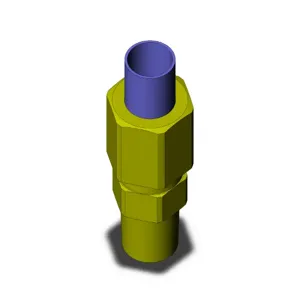 SMC VALVES KFH08U-01S Male Connector, 8 mm Size | AM9WMN