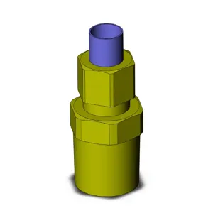 SMC VALVES KFH10N-04 Male Connector, 10 mm Size | AL3QAG