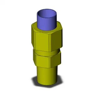 SMC VALVES KFH12N-02 Male Connector, 12 mm Size | AL3QAP