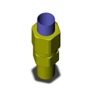 SMC VALVES KFH12U-02 Male Connector, 12 mm Size | AL3QBB