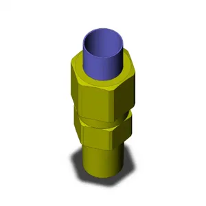 SMC VALVES KFH12U-02 Male Connector, 12 mm Size | AL3QBB