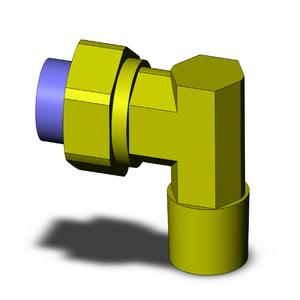 SMC VALVES KFL12U-03S Elbow, 12 mm Size | AN7PCU