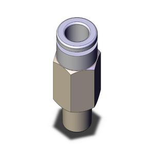 SMC VALVES KGH08-01S Male Connector, 8 mm Size | AL3QFQ