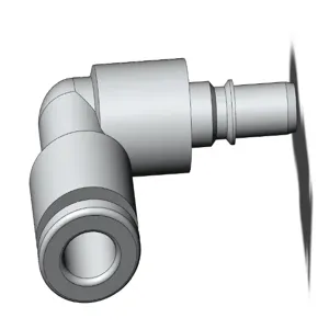 SMC VALVES KK2P-06L Fitting, 6 mm | AM6BCL