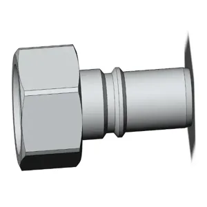 SMC VALVES KK3P-01F Coupler, Female Thread, Threads Only | AM8DFQ