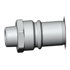 SMC VALVES KK4P-01MS Coupler, Male Thread, Threads Only | AM8YUW