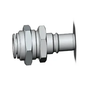 SMC VALVES KK4P-10E Fitting, 10 mm | AM8YVA