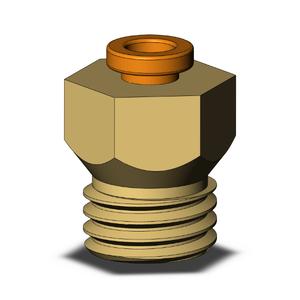 SMC VALVES KQ2H05-U02A Male Connector, 3/16 Inch Size | AL3QTF