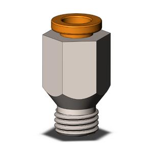 SMC VALVES KQ2H07-U01N Male Connector, 1/4 Inch Size | AN7PZM