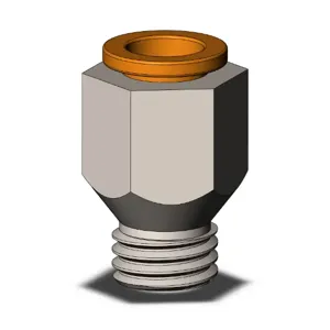 SMC VALVES KQ2H11-U02N Male Connector, 3/8 Inch Size | AN7NVN