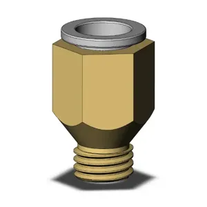 SMC VALVES KQ2H12-U02A Male Connector, 12 mm Size | AL3QUV