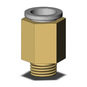 SMC VALVES KQ2H16-03AP Male Connector, 16 mm Size | AN8GNR