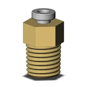 SMC VALVES KQ2H23-01AS Male Connector, 3.2 mm Size | AL3QVE