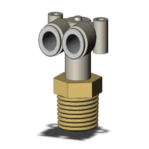 SMC VALVES KQ2LU06-03AS Elbow, 6 mm Size | AL3QZH