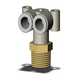 SMC VALVES KQ2LU08-03AS Elbow, 8 mm Size | AL3QZL