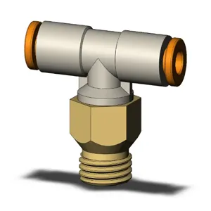 SMC VALVES KQ2T01-U01A Branch Tee, 1/8 Inch Size, Pack Of 10 | AL3RCZ