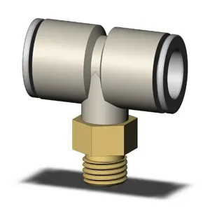 SMC VALVES KQ2T08-G01A Branch Tee, 8 mm Size | AN8JLV