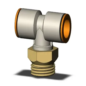 SMC VALVES KQ2T13-U04A Branch Tee, 1/2 Inch Size | AL3RGT