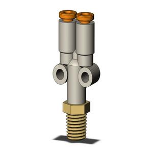 SMC VALVES KQ2U01-33AS Fitting, 1/8 Inch Size, Type Kq2 | AN8UZG