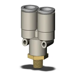 SMC VALVES KQ2U16-02AS Fitting, 16 mm | AN8UYZ