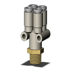 SMC VALVES KQ2UD04-01AS Union, 4 mm Size | AL3RMV