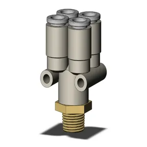 SMC VALVES KQ2UD06-01AS Union, 6 mm Size | AL3RMZ