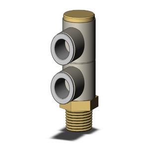 SMC VALVES KQ2VD10-03AS Winkelstück, 10 mm Größe | AL3RRL