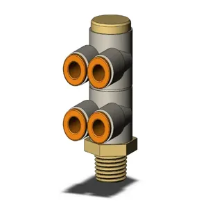 SMC VALVES KQ2ZD03-34AS Fitting, 5/32 Inch Size, Type Kq2 | AL3TDV