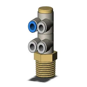 SMC VALVES KQ2ZD04-03AS Fitting, 4 mm | AL3TDX