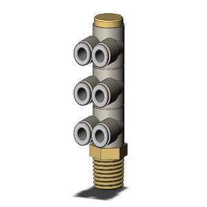 SMC VALVES KQ2ZT04-02AS Fitting, 4 mm | AL3TFL