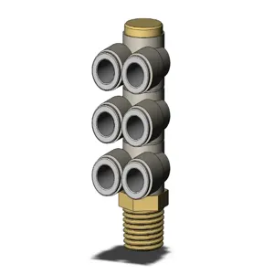 SMC VALVES KQ2ZT06-02AS Fitting, 6 mm | AL3TFR