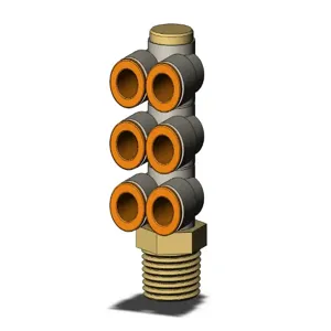 SMC VALVES KQ2ZT07-36AS Fitting, 1/4 Inch Size, Type Kq2 | AL3TFX