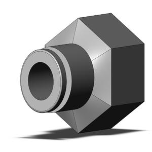 SMC VALVES KQB2F07-N02 Male Connector, 1/4 Inch Size | AN2VVE