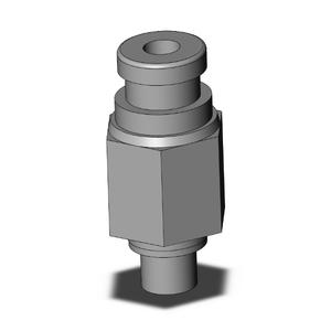 SMC VALVES KQB2H04-M5 Male Connector, 4 mm Size | AN3KZW