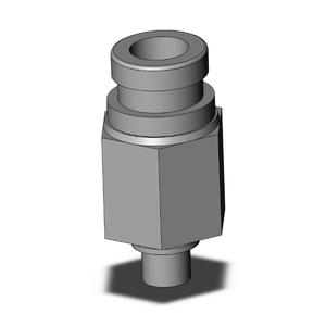 SMC VALVES KQB2H06-M5 Male Connector, 6 mm Size | AN6JWU