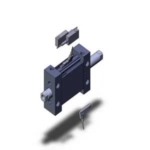 SMC VALVES MDUWB25-20DZ-A93V Compact Cylinder, 25 mm Size, Double Rod Acting Switcher | AN7VWJ