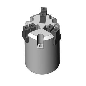 SMC VALVES MHS3-20D Greifer, 20 mm Größe, doppeltwirkender automatischer Umschalter | AM2HYH