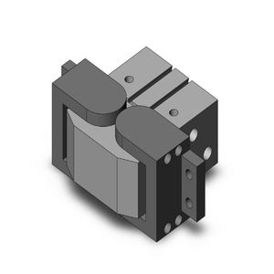 SMC VALVES MHW2-50D1 Greifer, 50 mm Größe, doppeltwirkender automatischer Umschalter, eckig | AL7QHX