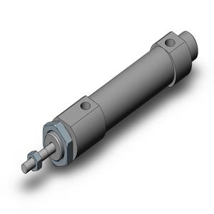 SMC VALVES MQMLB10-15D Zylinder mit geringer Reibung, 10 mm Größe, doppeltwirkend | AM6ZMK