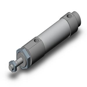 SMC VALVES MQMLB25-30D Cylinder, 25 mm Size, Double Acting | AP2ZXW