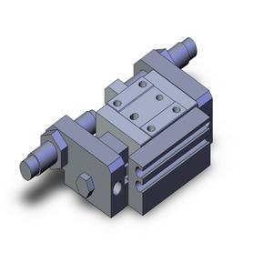 SMC VALVES MXP10-10B geführter Zylinder, 10 mm Größe, doppeltwirkender automatischer Umschalter | AL8ULU