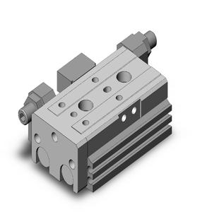 SMC VALVES MXQ12-10C geführter Zylinder, 12 mm Größe, doppeltwirkender automatischer Umschalter | AM9XUV