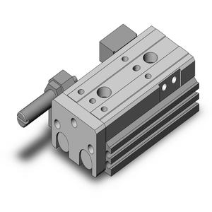 SMC VALVES MXQ12-30BS geführter Zylinder, 12 mm Größe, doppeltwirkender automatischer Umschalter | AM7AMR