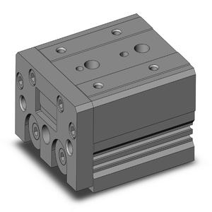 SMC VALVES MXS25TN-10 Geführter Zylinder, 25 mm Größe, doppeltwirkender automatischer Umschalter | AM9MCU