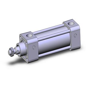 SMC VALVES NCA1B150-0250 Spurstangenzylinder, 1.5 Zoll Größe, doppeltwirkend | AM6YMH