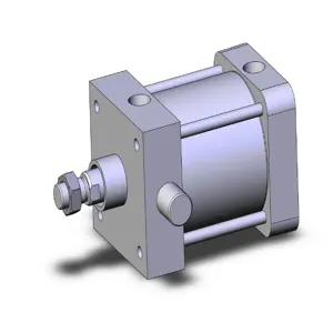 SMC VALVES NCA1U400-0200N Tie Rod Cylinder, 4 Inch Size, Double Acting | AM7TJE