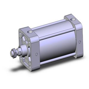 SMC VALVES NCDA1B400-0500 Spurstangenzylinder, 4 Zoll Größe, doppeltwirkender automatischer Umschalter | AL3ZCM