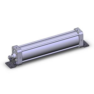 SMC VALVES NCDA1L250-1400 Spurstangenzylinder, 2.5 Zoll Größe, doppeltwirkender automatischer Umschalter | AM9ZHC