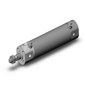 SMC VALVES NCDGBA20-0200 Round Body Cylinder, 20 mm Size, Double Acting Auto Switcher | AL3ZEK