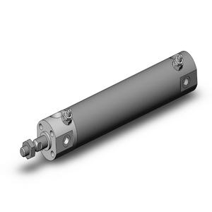 SMC VALVES NCDGBA20-0300 Zylinder mit rundem Körper, 20 mm Größe, doppeltwirkender automatischer Umschalter | AL3ZEL